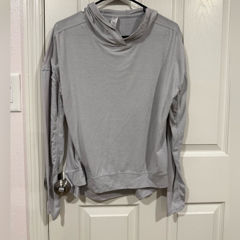 90 Degree By Reflex Light Gray Light hoodie